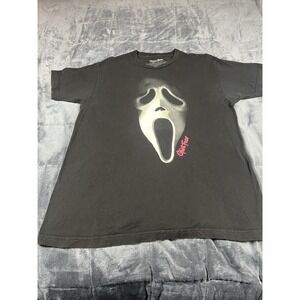 Scream Ghost Face T-Shirt Mens Large, Black Halloween Icons of Horror Movies L‎